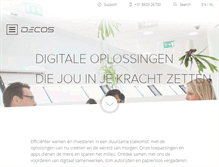 Tablet Screenshot of decos.com